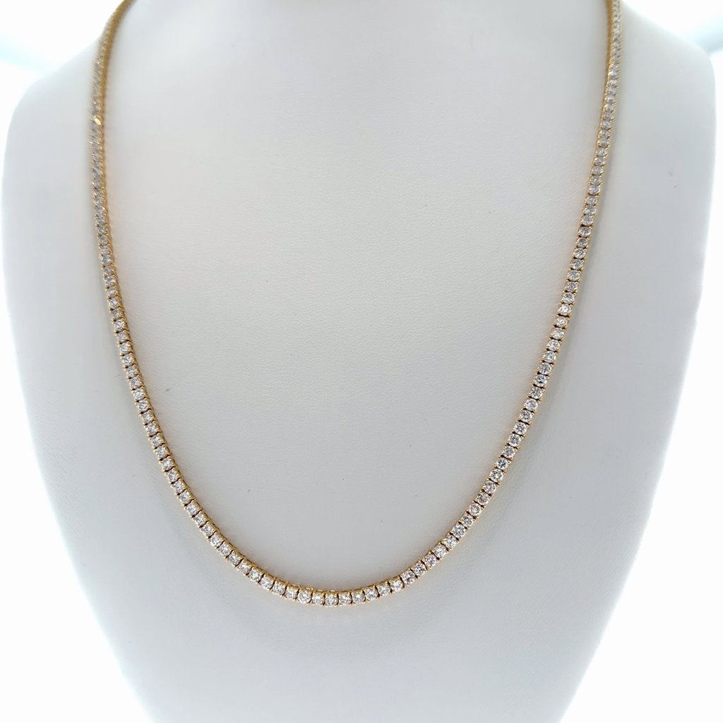 LAB GROWN DIAMOND CHAIN 14K 8.93 CT