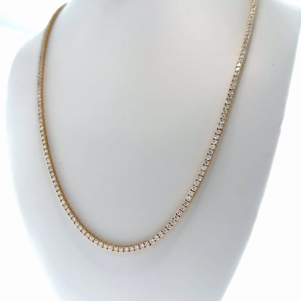 LAB GROWN DIAMOND CHAIN 14K 8.93 CT