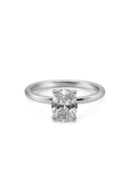 14K Solid White Gold - 1.59 CTW Oval Lab Diamond Solitaire Ring