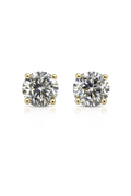 14K Yellow Gold 2.50 CTW Lab Diamond Solitaire Stud Earrings