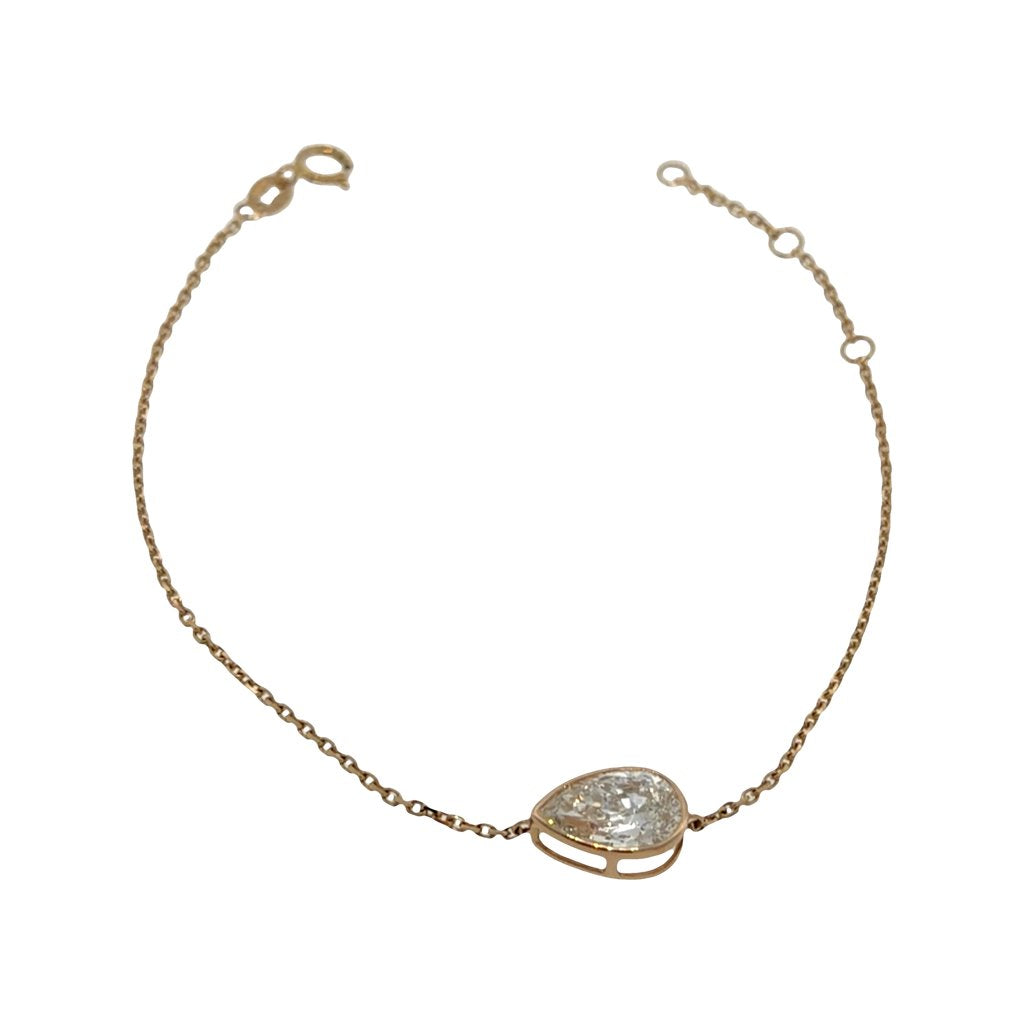 LAB GROW DIAMOND BRACELET WOMEN 14K 1.42 CT